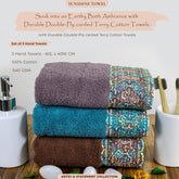 Sunshine 550 GSM Cotton Hand Towel Set of 3